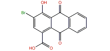 3-Bromo-4-hydroxyanthraquinone-1-carboxylic acid